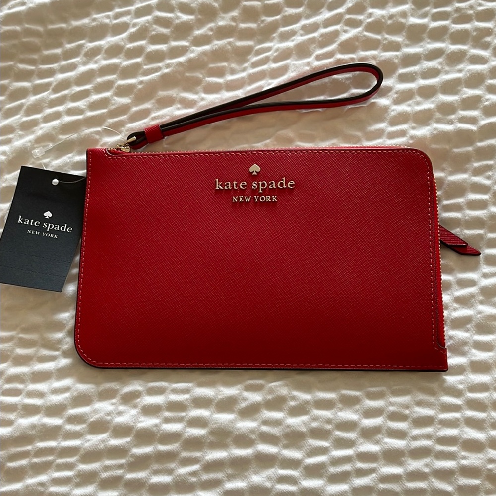 Kate Spade Red Wristlet - Picture 1 of 9